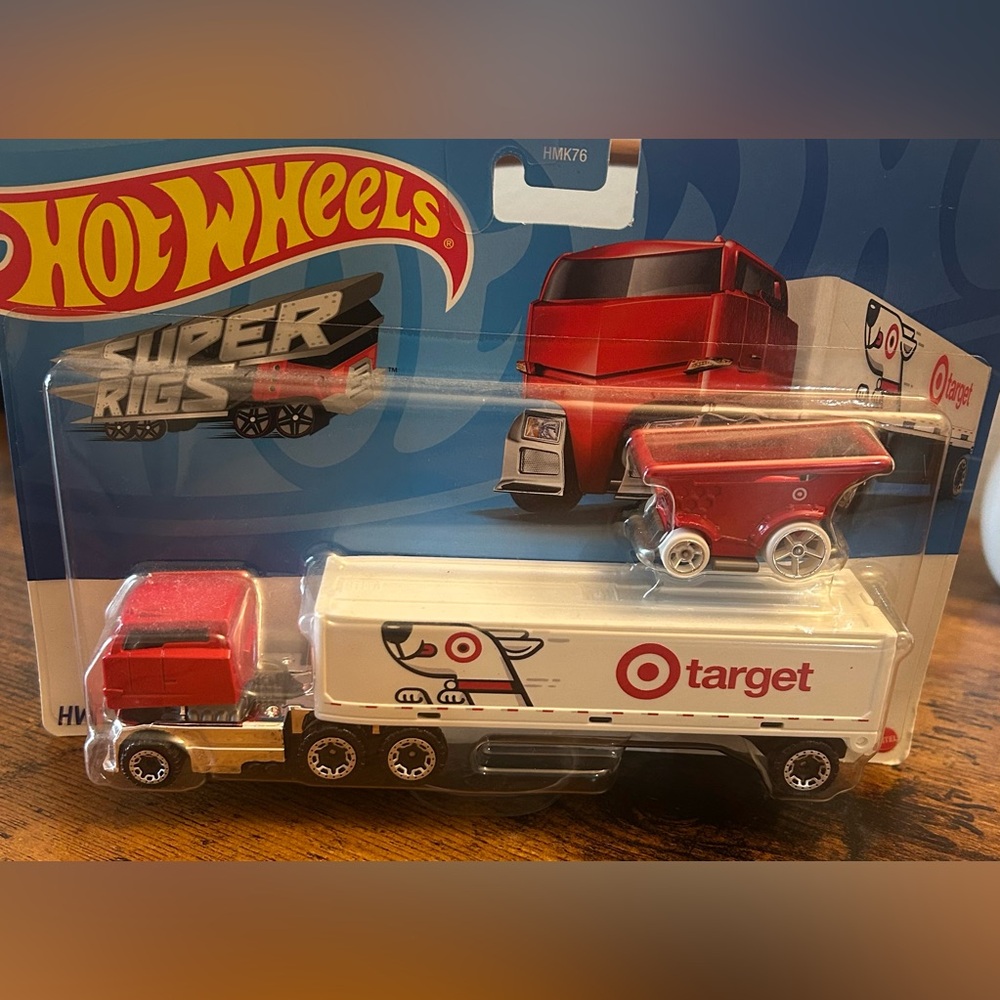 Hot Wheels Super Rigs Target Red Delivery Truck Toy